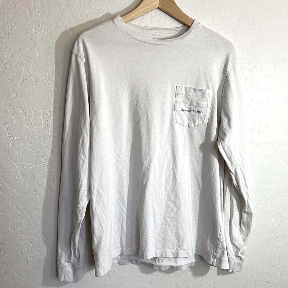 Vineyard Vine’s - Men’s Large White Long Sleeve Top - Picture 1 of 7
